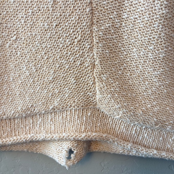 Free people marled bright lights open stitch sweater in beige color small - Picture 10 of 16